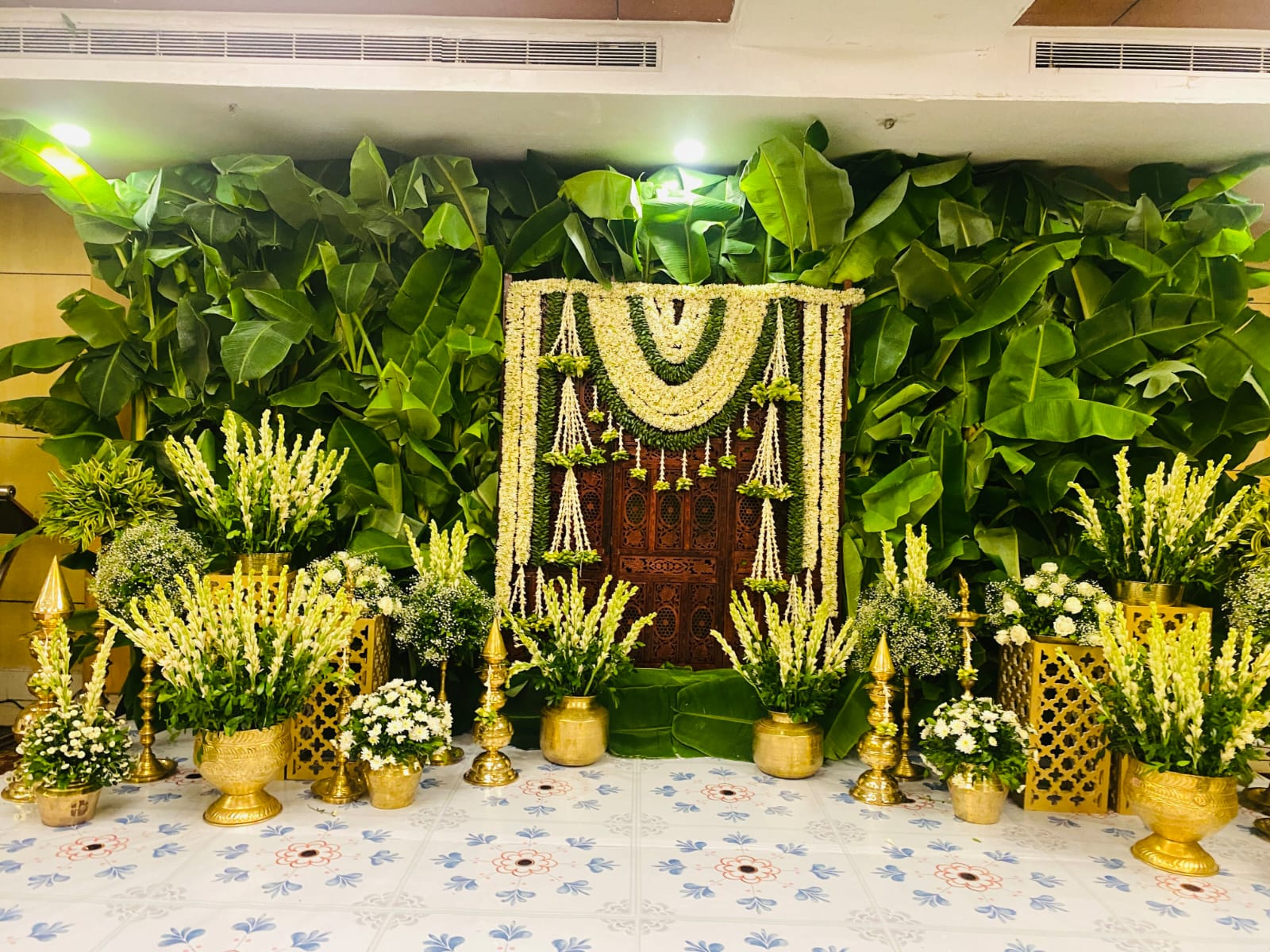 Traditional Yellow Haldi Decor